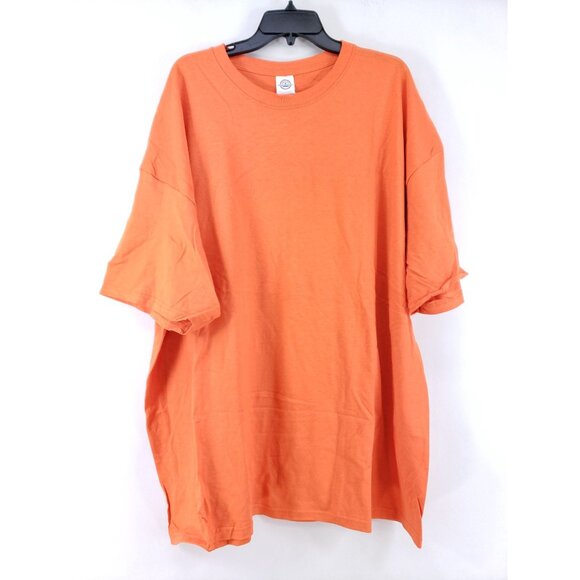 2 Delta Magnum Weight Tshirts Men's Size 4XL Orange - Picture 2 of 6